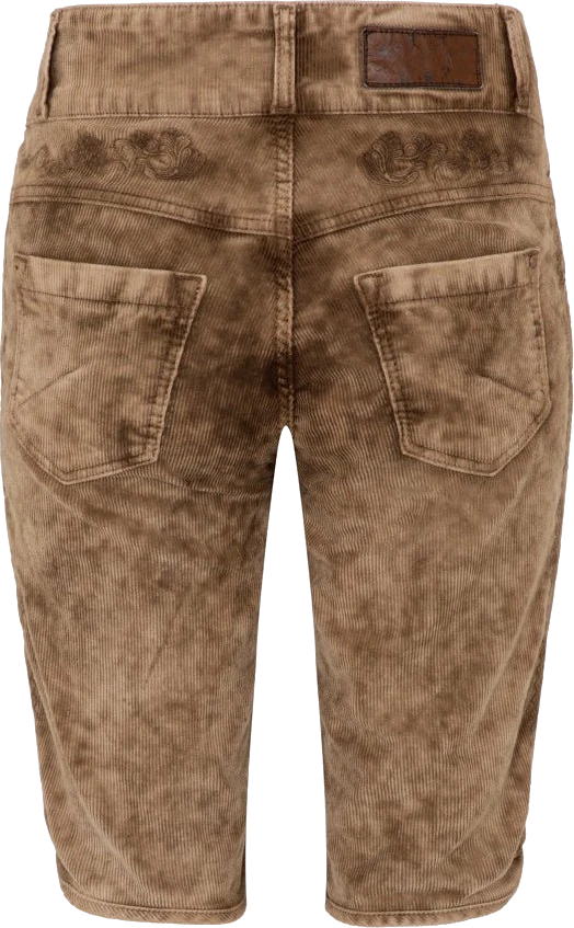 HENDRINA BERMUDA CORD schlamm – Produktansicht Rückseite