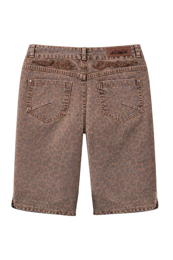 HENDRINA BERMUDA LEO Rückenansicht – Hangowear Damen Trachtenhose