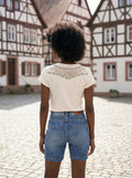 HENDRINA DENIM LEO Detailansicht Rücken – Hangowear Damen Trachten-Jeans Leo