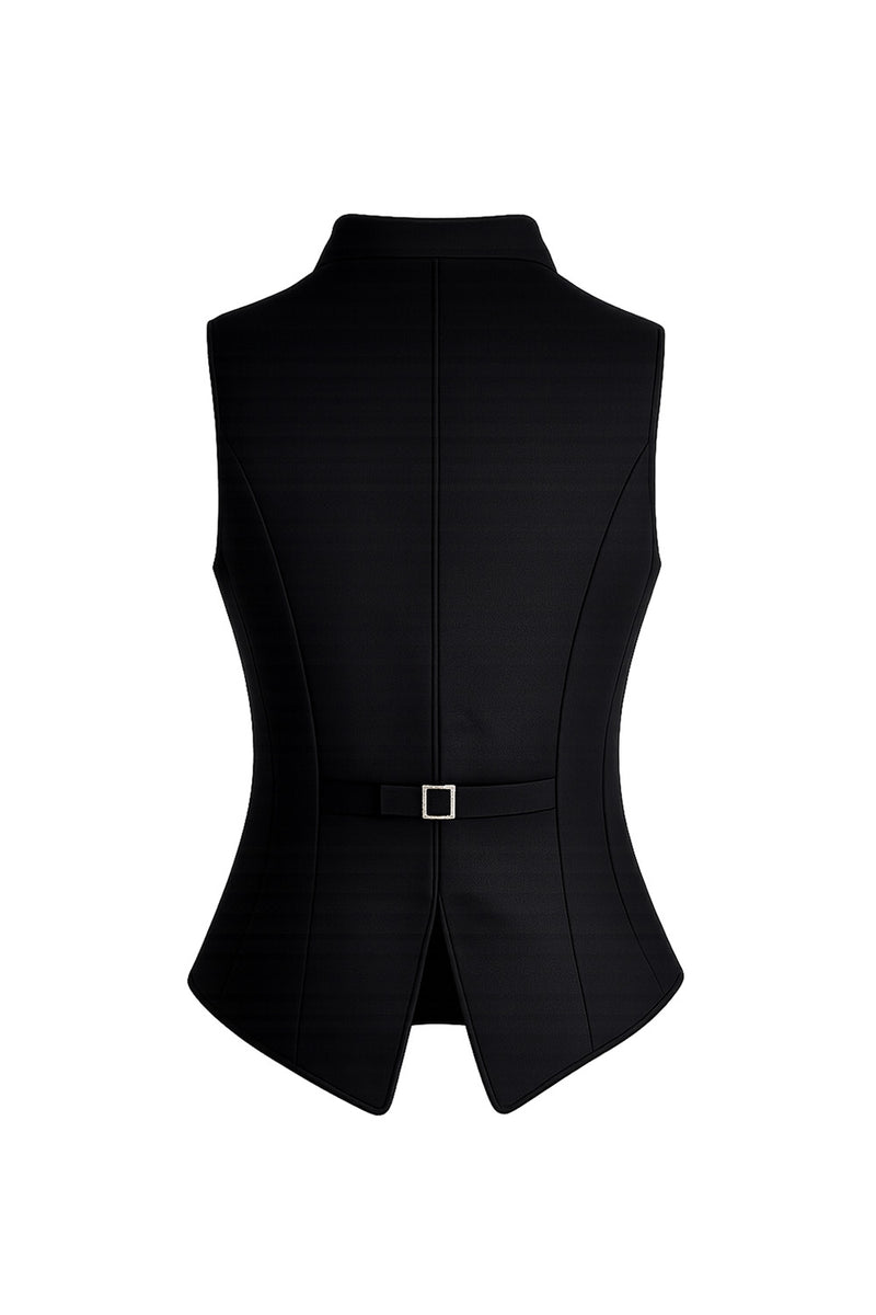 JAMILA SCHWARZ Rückenansicht – Hangowear Damen Schwarze Trachtenjacke