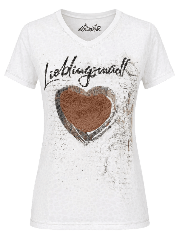 MAGGY Damen Trachten-Shirt Offwhite – Hangowear Trachtenmode für Oktoberfest & Volksfest