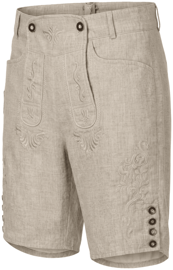 MAIK Herren-Hose Beige Vorderansicht in Trageform – Hangowear