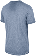 MALTE Herren-Shirt Blau Rückansicht in Trageform – Hangowear