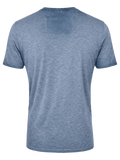 MALTE Herren Trachten-T-Shirt Blau Rückansicht – Hangowear Trachtenmode