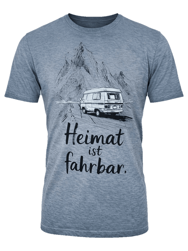 MALTE Herren Trachten-T-Shirt Blau – Hangowear Trachtenmode für Volksfest & Alpenurlaub