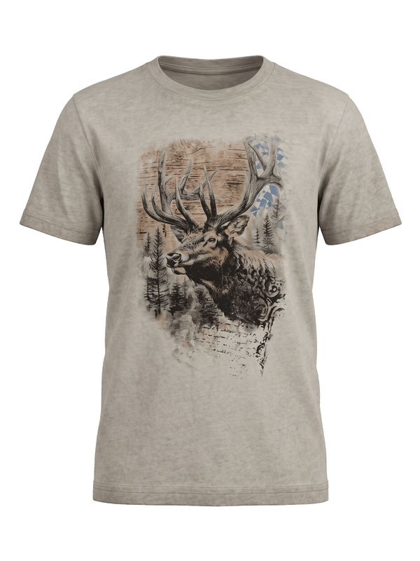 MANNI BAVARIA Herren-Shirt Beige Vorderansicht – Hangowear
