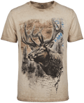 MANNI BAVARIA Herren-Shirt Beige Vorderansicht – Hangowear