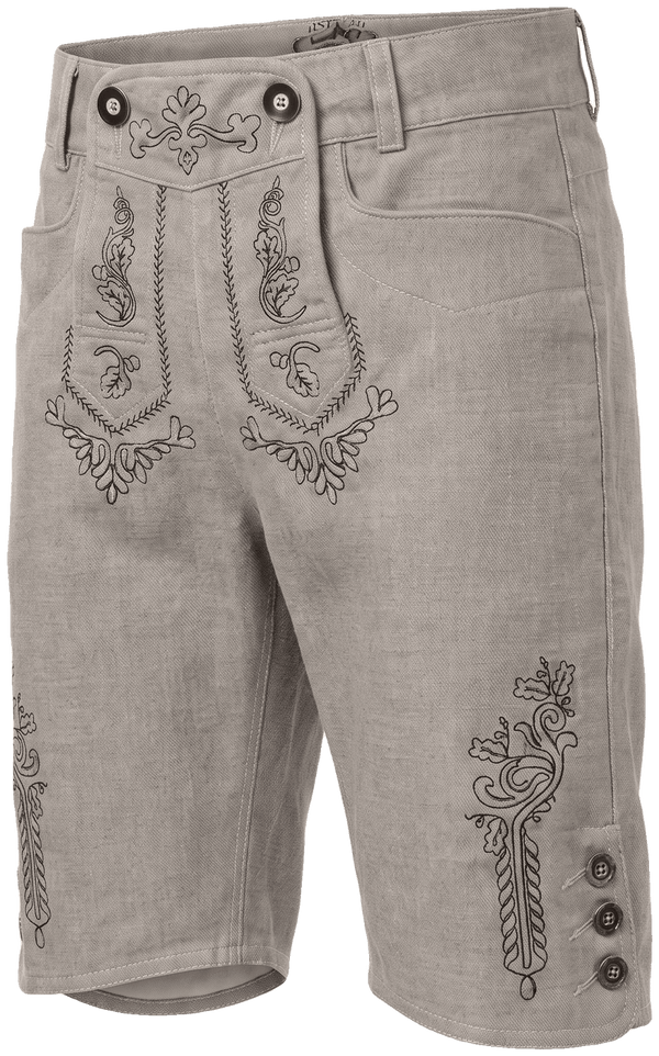 MARGOT Damen-Hose Hellgrau Vorderansicht in Trageform – Hangowear