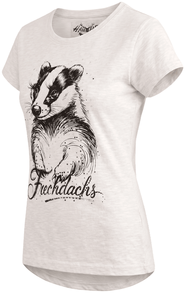 MARILYN KIDS Kinder-Shirt Beige Vorderansicht in Trageform – Hangowear