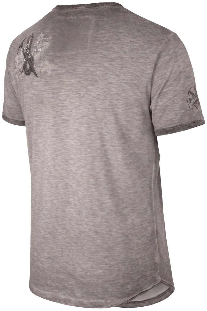 MARKUS Herren-Shirt Hellbraun Rückansicht in Trageform – Hangowear