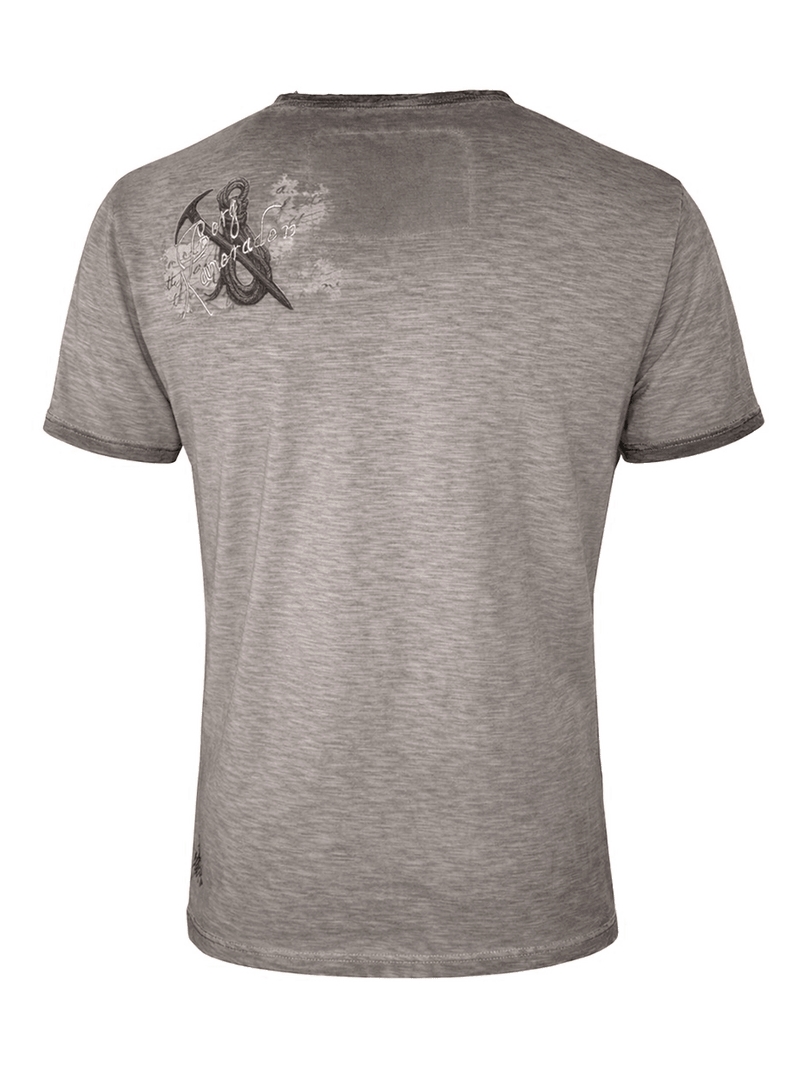 MARKUS Herren-Shirt Hellbraun Rückansicht – Hangowear