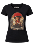 MARLIS Damen Trachten-Shirt Schwarz – Hangowear Trachtenmode für Oktoberfest & Volksfest