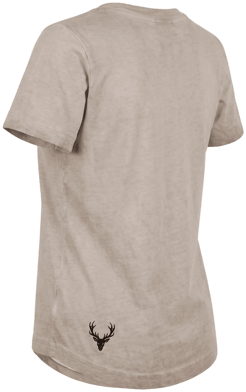 MATILDA KIDS BAVARIA Kinder-Shirt Beige Rückansicht in Trageform – Hangowear