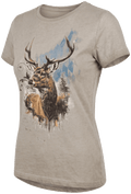 MATILDA KIDS BAVARIA Kinder-Shirt Beige Vorderansicht in Trageform – Hangowear