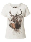 MATILDA Damen Trachten-Shirt Offwhite – Hangowear Trachtenmode für Oktoberfest & Volksfest