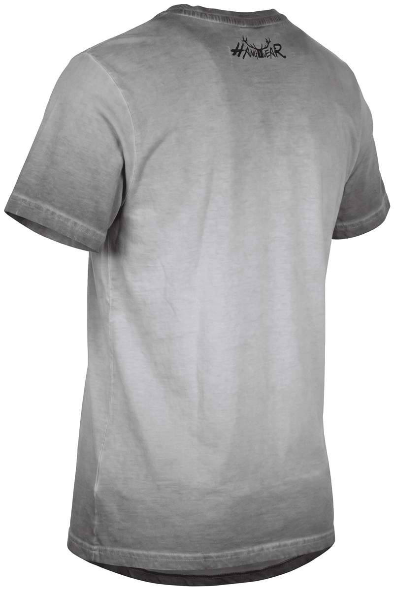 MATTEO BAVARIA Herren-Shirt Grau Rückansicht in Trageform – Hangowear