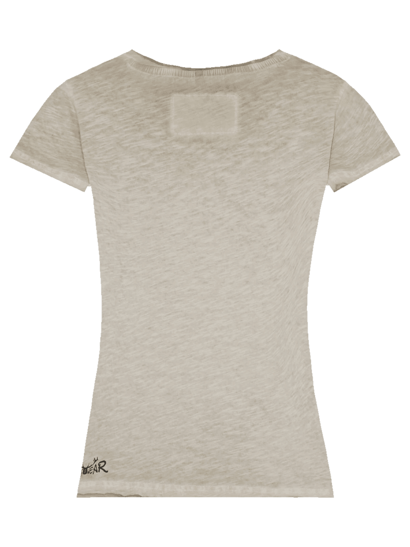 MAXIM Damen Trachten-Shirt Beige Rückansicht – Hangowear Trachtenmode