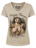 MAXIM Damen Trachten-Shirt Beige – Hangowear Trachtenmode für Oktoberfest & Volksfest
