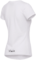 MELITTA Damen-Shirt Weiß Rückansicht in Trageform – Hangowear