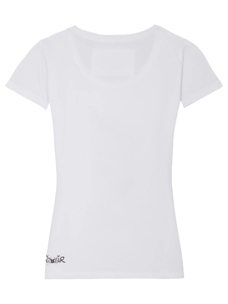 MELLI Damen-Shirt Weiß Rückansicht – Hangowear