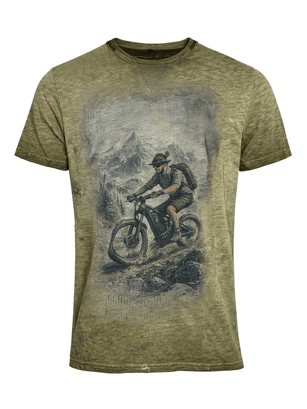 MILENKO Herren-Shirt Oliv Vorderansicht – Hangowear