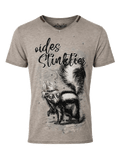 MILOS Herren-Shirt Hellbraun Vorderansicht – Hangowear