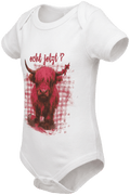 MIMI BABY Kinder-Body Weiß Vorderansicht in Trageform – Hangowear