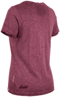 MINDY Damen-Shirt Weinrot Rückansicht in Trageform – Hangowear