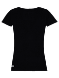 MIRA Damen Trachten-Shirt Schwarz Rückansicht – Hangowear Trachtenmode
