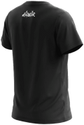 MONTY KIDS Kinder-Shirt Schwarz Rückansicht in Trageform – Hangowear