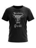 MONTY KIDS Kinder-Shirt Schwarz Vorderansicht – Hangowear