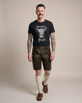 MONTY Herren-Shirt Schwarz am Model in Bewegung – Hangowear