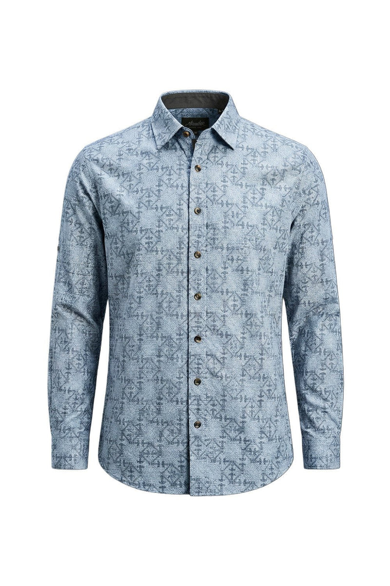 MORRIS Herren Trachtenhemd – Hangowear Trachtenmode für Oktoberfest & Volksfest