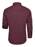 PEDRO Herren-Hemd Burgund Rückansicht – Hangowear