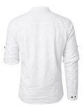 PERO Herren-Hemd Weiß Rückansicht – Hangowear