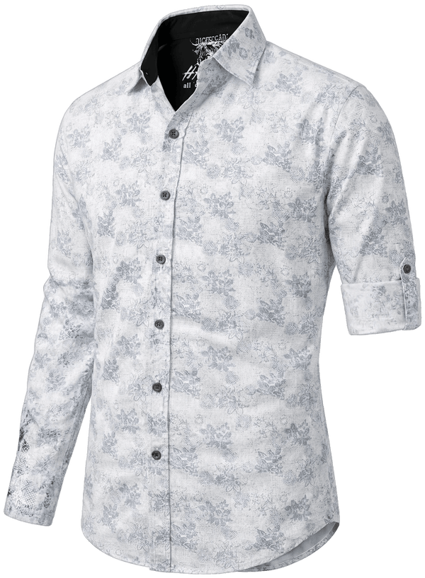 PHILO Herren-Hemd Hellblau Vorderansicht in Trageform – Hangowear