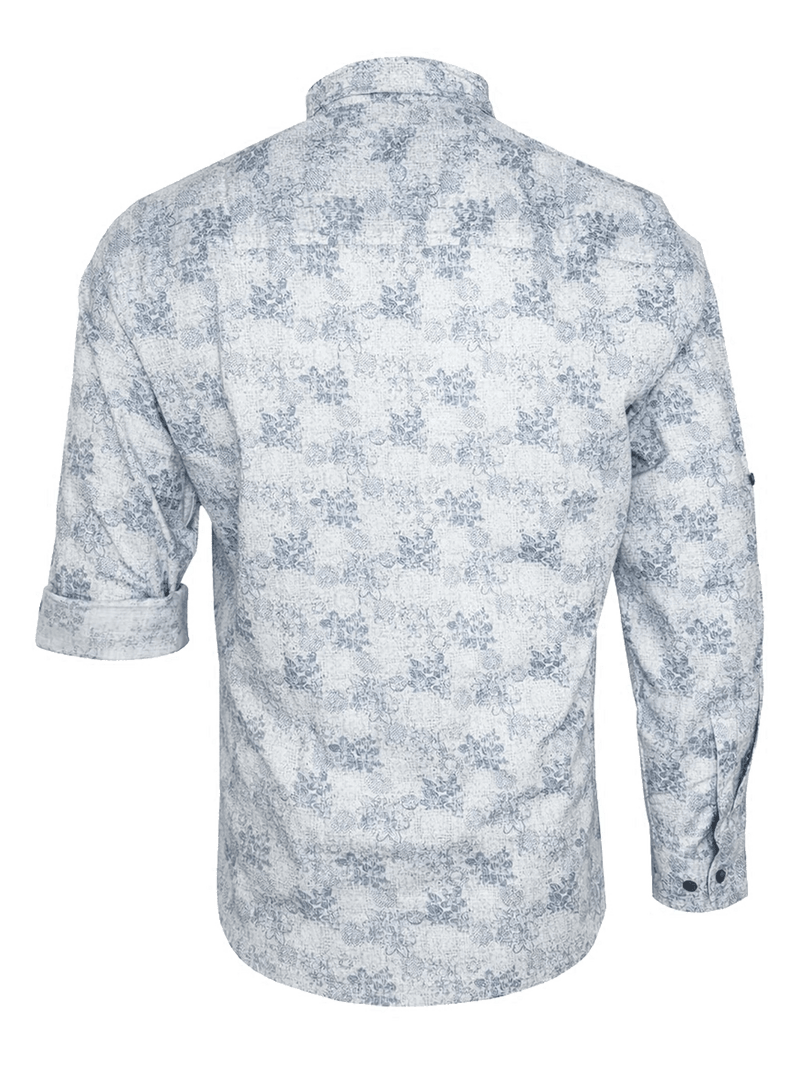 PHILO Herren-Hemd Hellblau Rückansicht – Hangowear