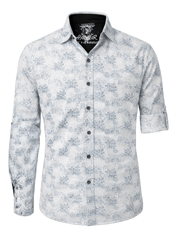 PHILO Herren-Hemd Hellblau Vorderansicht – Hangowear