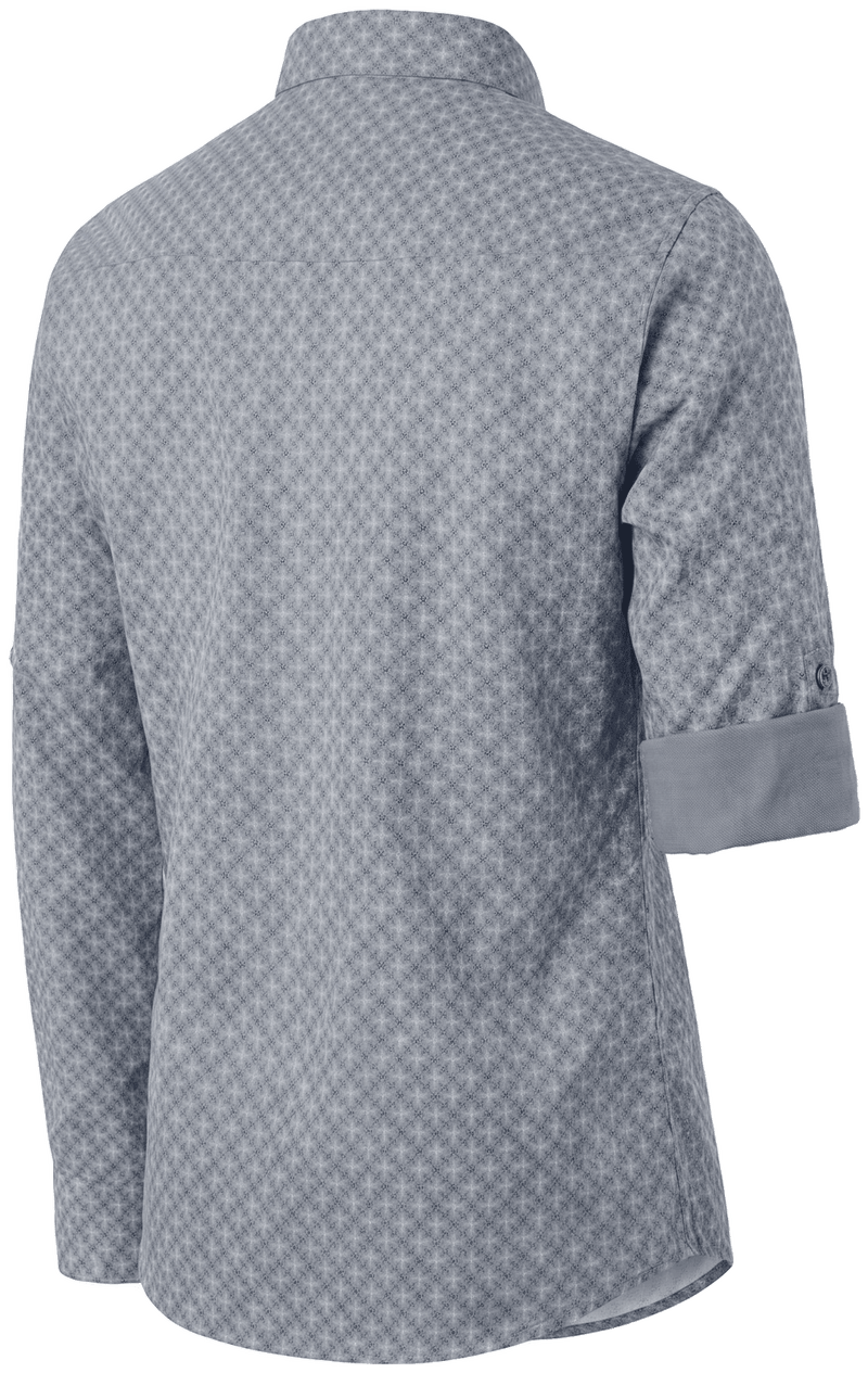 PLACIDO Herren-Hemd Blau Rückansicht in Trageform – Hangowear