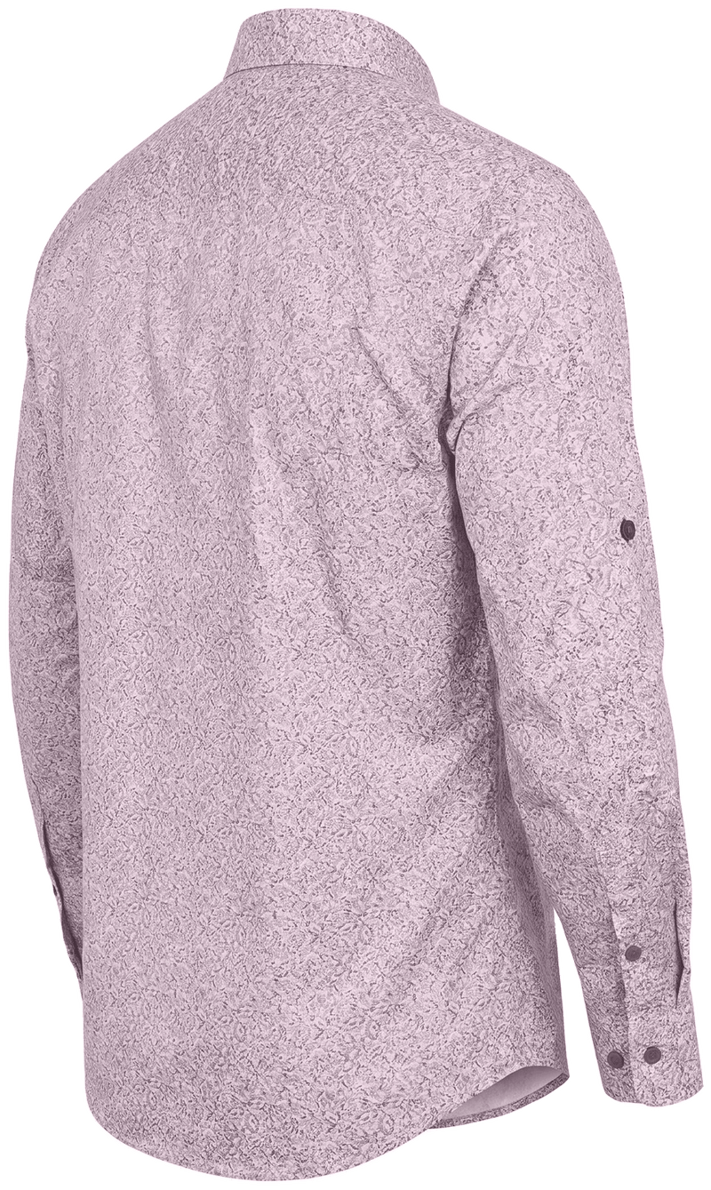 PLUTO Herren-Hemd Rose Rückansicht in Trageform – Hangowear