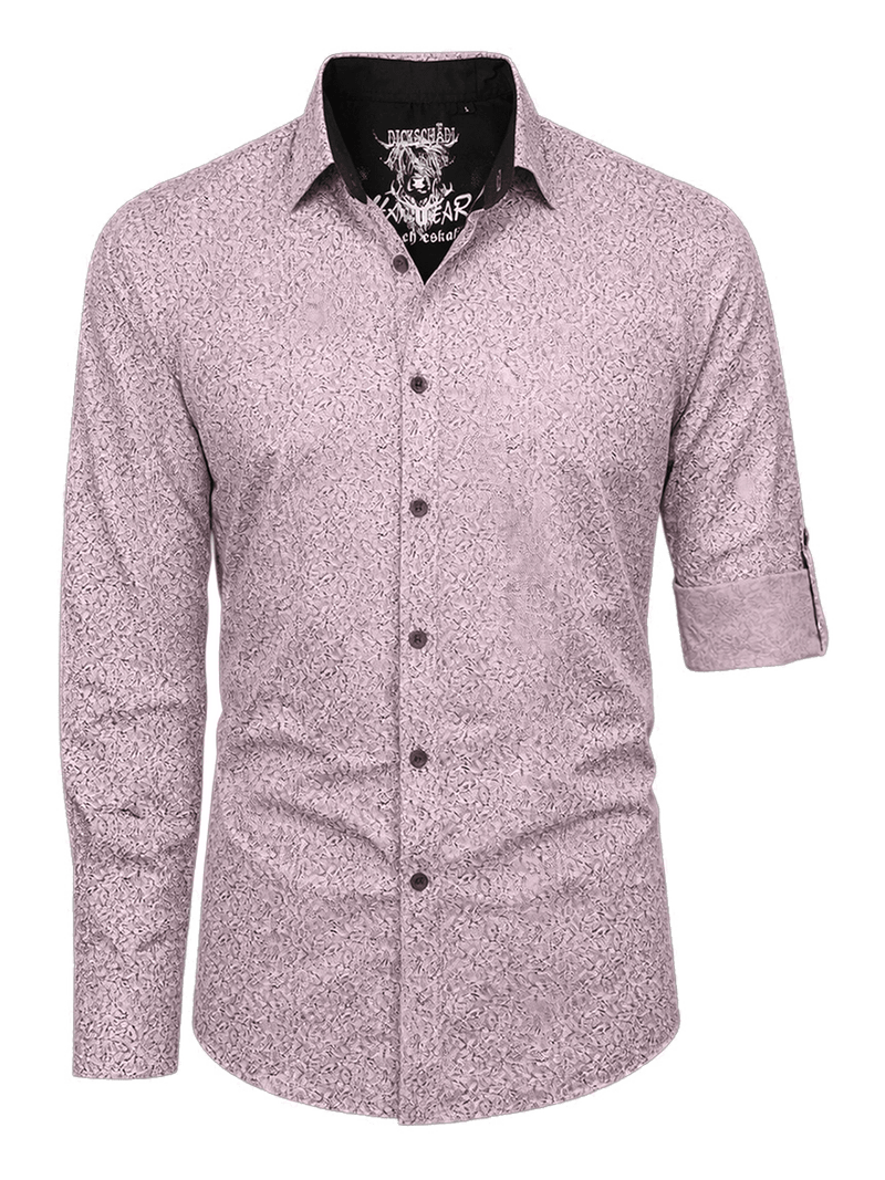 PLUTO Herren-Hemd Rose Vorderansicht – Hangowear