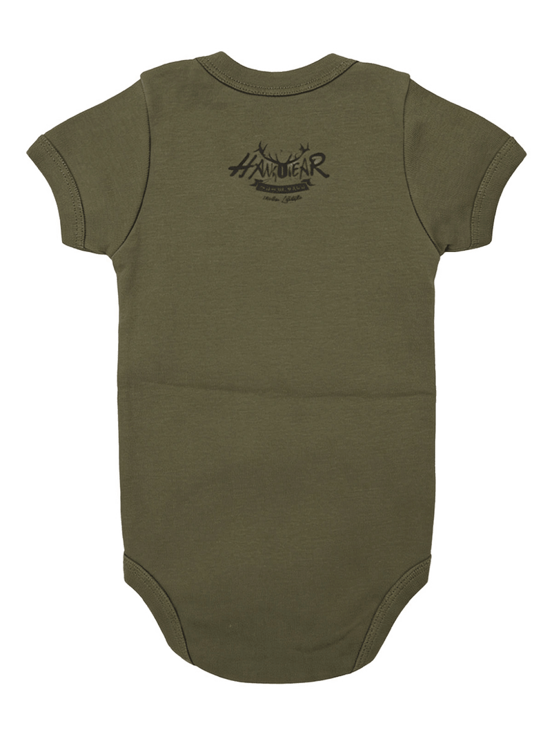 QANI BABY Kinder-Body Oliv Rückansicht – Hangowear