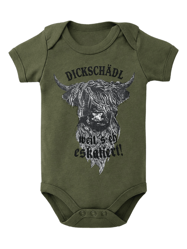 QANI BABY Kinder-Body Oliv Vorderansicht – Hangowear