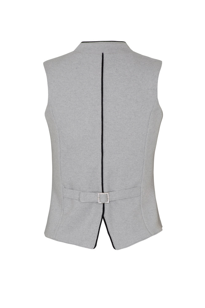 QALINA OFFWHITE Rückenansicht – Hangowear Damen Trachtenweste