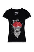 QUENTAYA SCHWARZWALD Damen Trachten-Shirt – Hangowear Trachtenmode für Oktoberfest & Volksfest