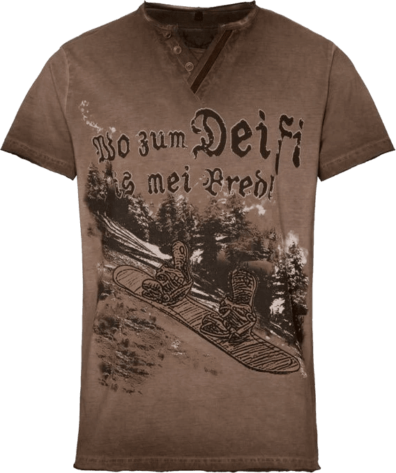 MODELL: SNOWBOARDER - T-Shirts & Polos - Trachtenflirt