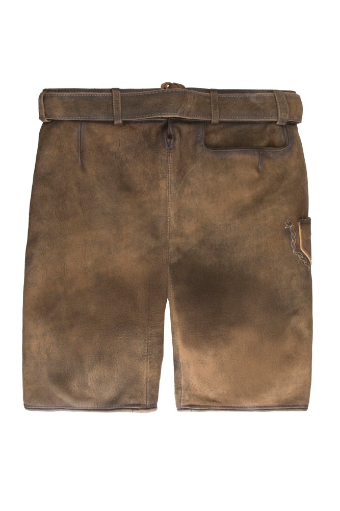 WOIDLER Herren-Lederhose Beige Rückansicht – Hangowear