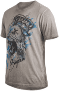 ZACHY NEW Herren-Shirt Grau Vorderansicht in Trageform – Hangowear