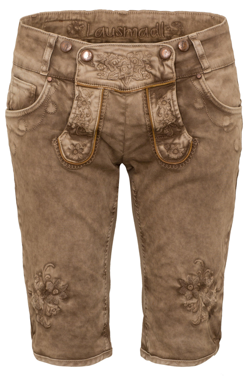 OVIDA BERMUDA Vegane Trachten-Bermuda Damen – Hangowear Kniebundhose für Volksfest