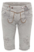 OVIDA BERMUDA Damen Trachten-Hose Rückenansicht – Hangowear Vegane Bermuda Lederhose
